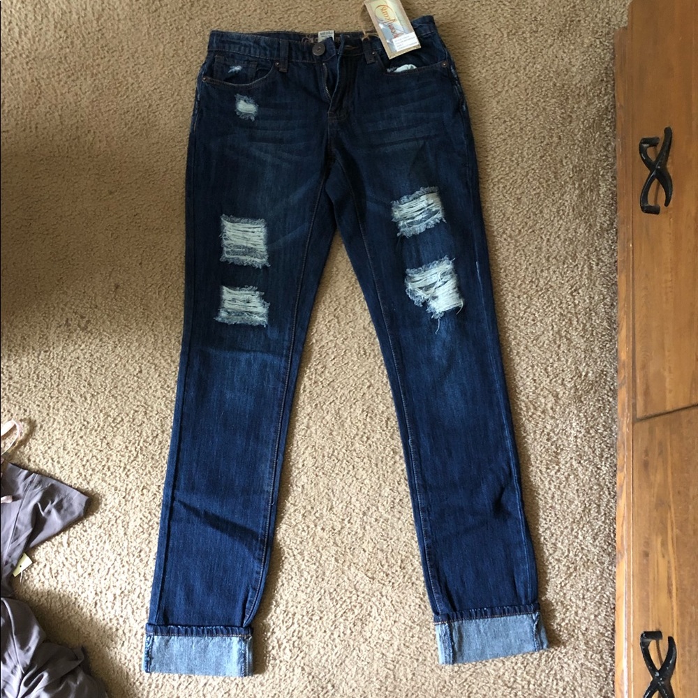 Spoon Jeans Ripped Capris